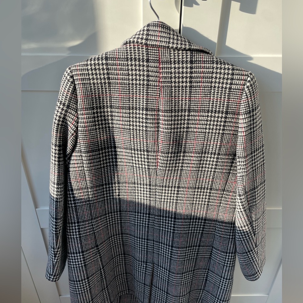 Price to sell: Sezane Johnson Coat Carreaux Ecru Noir - Size 42 - Picture 3 of 8